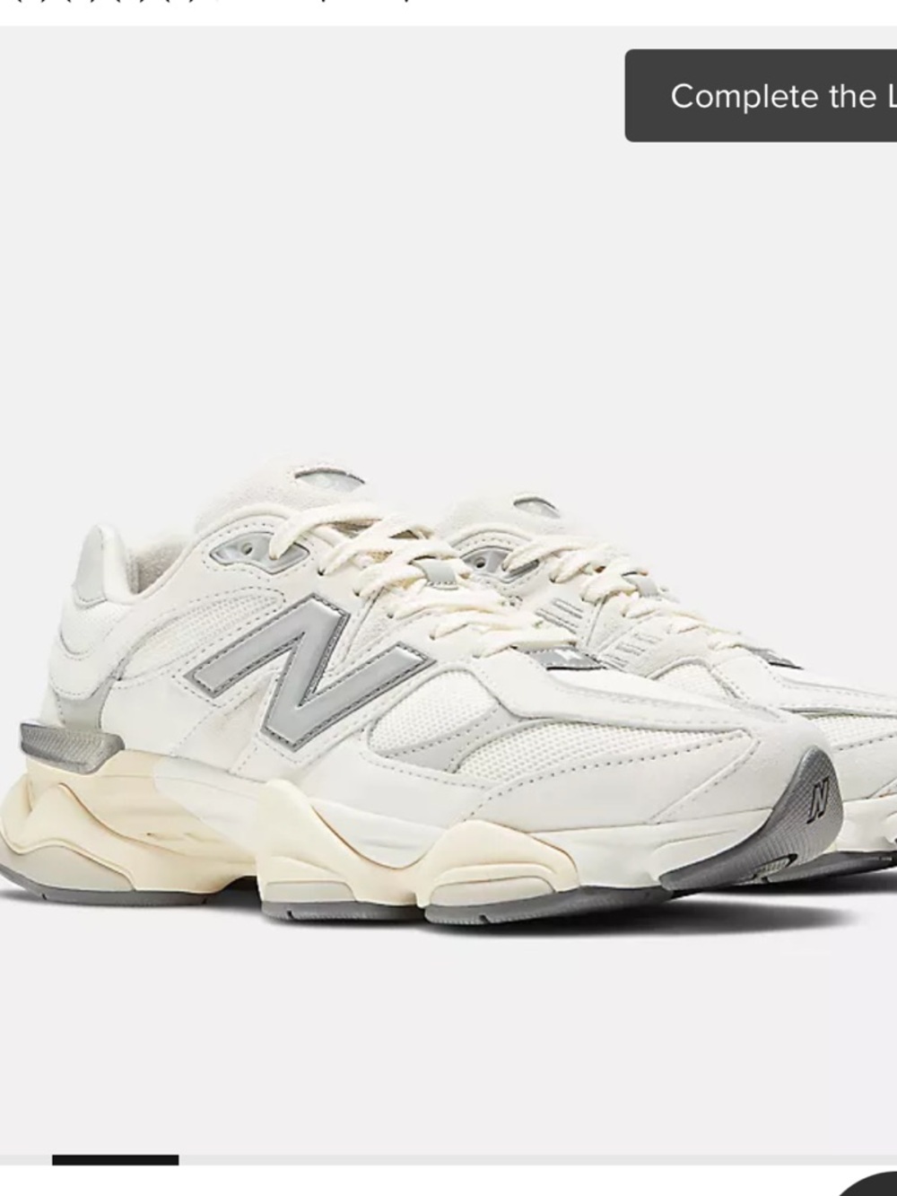 New Balance Men's White and Gray Athletic Sneakers